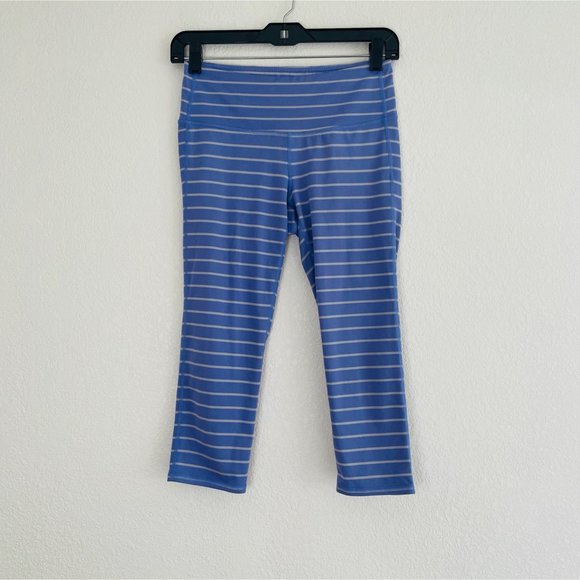 ATHLETA Womens Purple Grey‎ Striped Leggings  Size: S - Picture 2 of 6